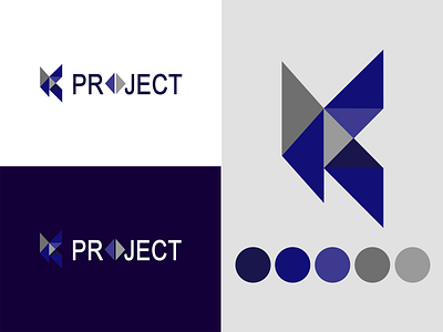 K PROJECT LOGO branding company company branding company logo cool logo design flat flat design flatdesign logo memorable modern modern design simple symbol