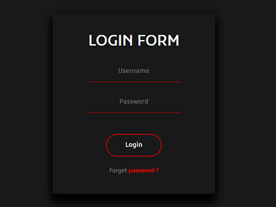 Login form dark theme login ui ui design uiux