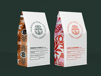 Branding and Packaging for Hawaiian Kona Coffee Sleepy Goddess by Vaiva ...