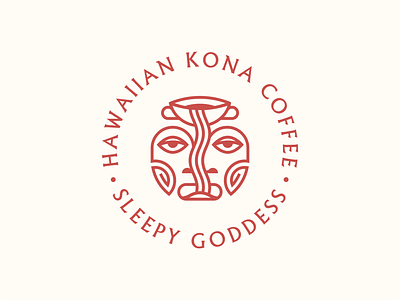 Branding and Packaging for Hawaiian Kona Coffee Sleepy Goddess_2 branding design coffee coffee package illustration illustrator logo packaging design vector