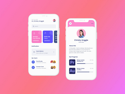 Study app clean graphic design learn learn app mobile study study app ui design ux