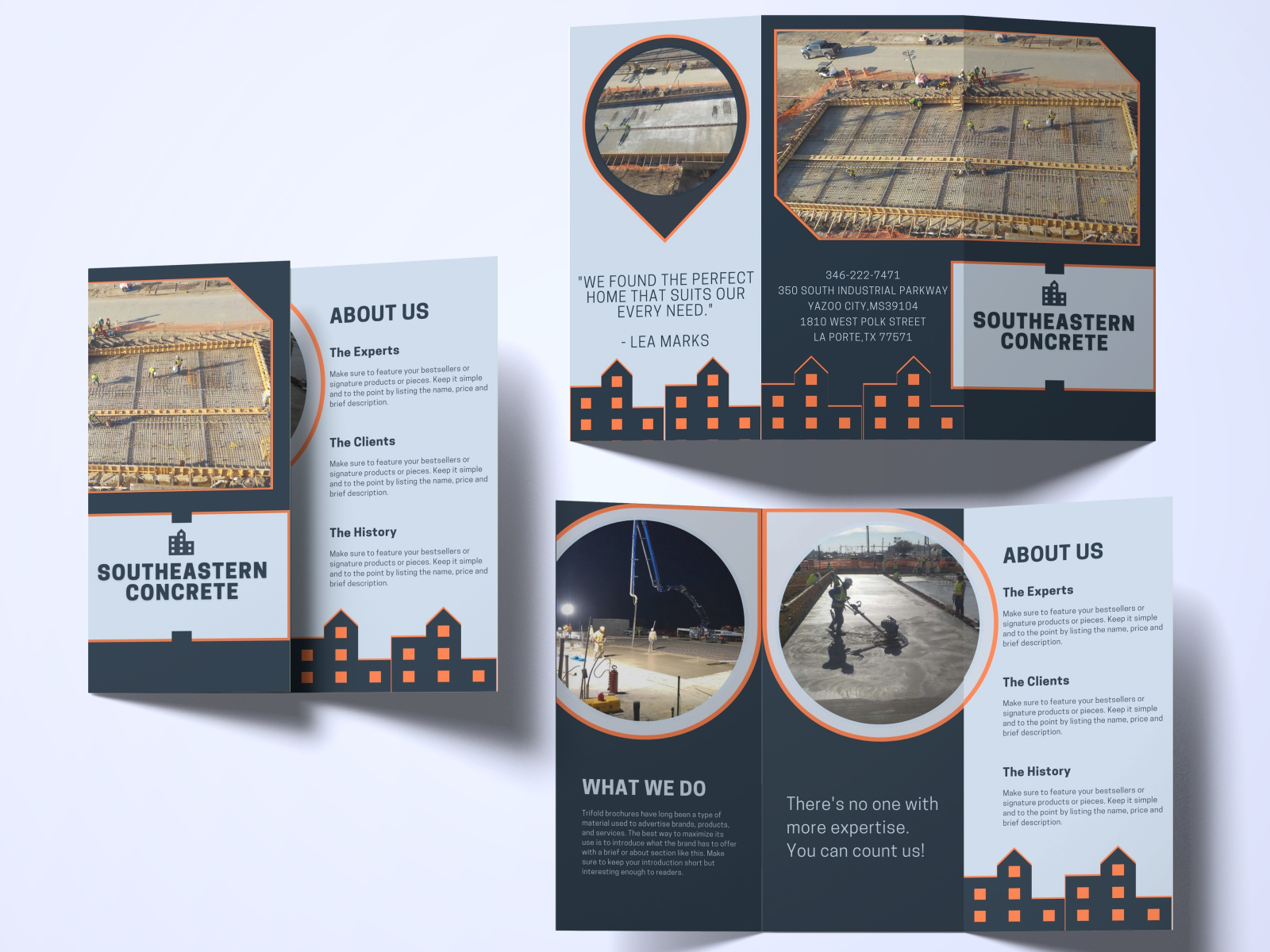 Construction Brochure Design Templates Free Download