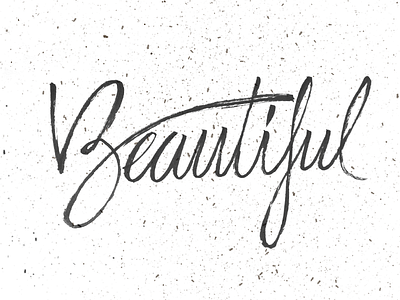 Beautiful beautiful brush lettering hand lettering lettering pentel scratch type