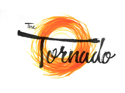 Tornado amusements carnival deadly handlettering lettering tornado type