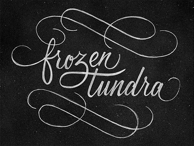 Frozen Tundra 60º below frozen hand lettering minnesota texture tundra zero