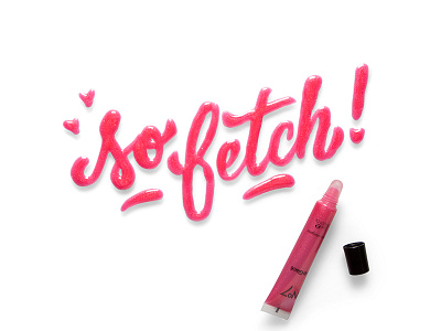 That Is So Fetch! 10th anniversary instagram lettering lipgloss meangirls style target twitter type