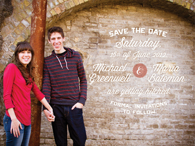 Save The Date lost type save the date savethedate typography wedding