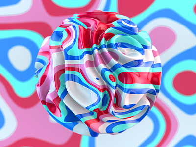 Trippin' Series 2 of 4 3d beautiful c4d candy cinema4d color eye candy hyper color maxxon render