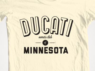 Ducati Owners Club Shirt B club design ducati logo owners shirt tshirt type
