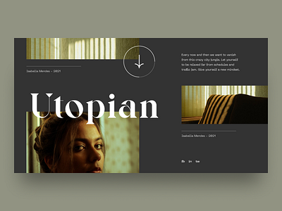 Lifestyle bold brand clean design digital grid images layout lifestyle minimal simple typography ui ux visual web