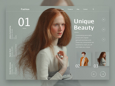 Fashion - UI art beauty design fashion landing photography product store style ui ux website