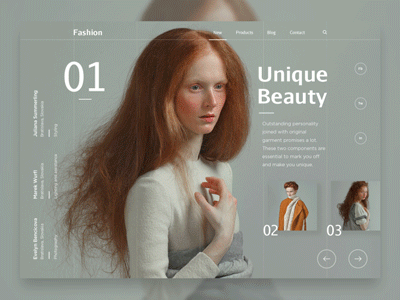 Fashion art beauty design fashion landing photography product store style ui ux website