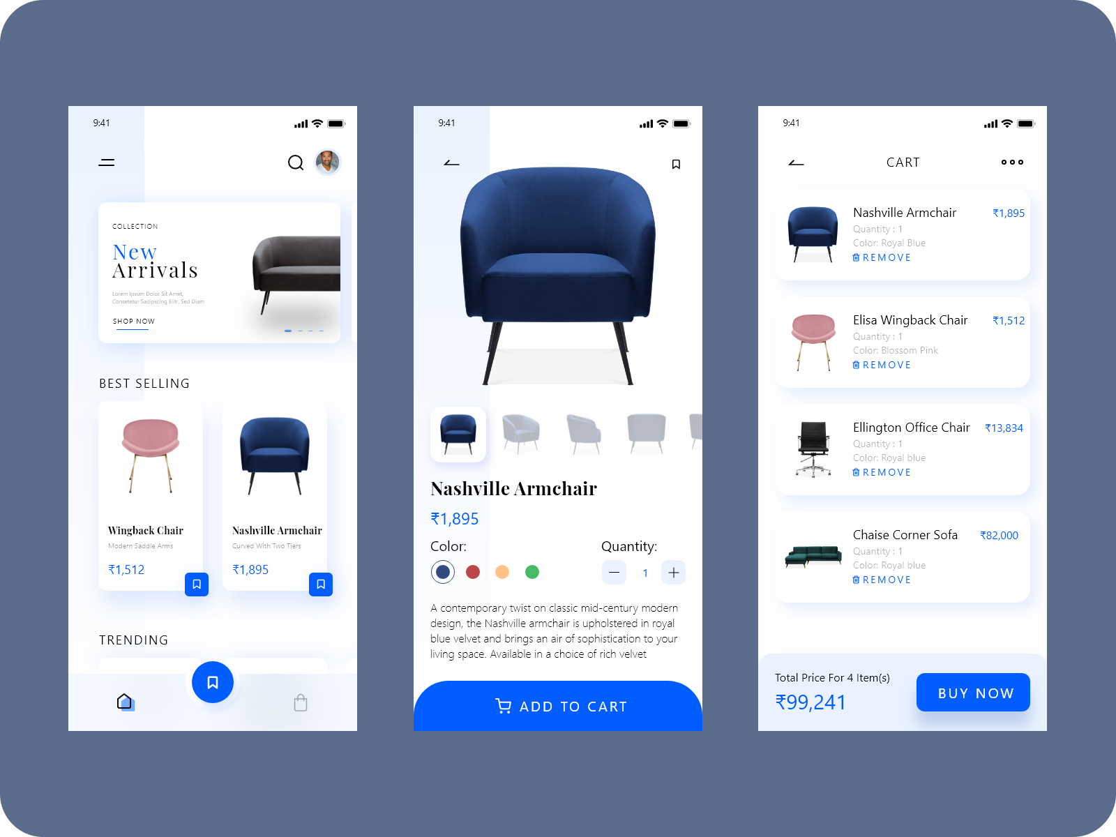 Shopping_Mobile_UI by Md.Saif Hasan on Dribbble