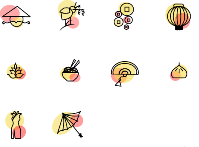 chinese design illustration logo minimal vector