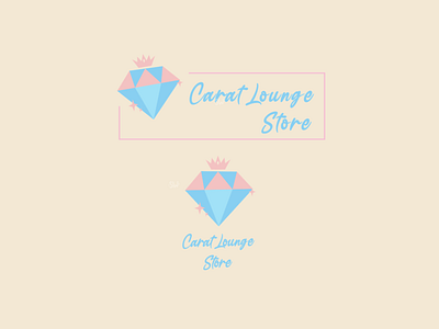 Carat Lounge Logo Design branding cartoon cute art cute illustration design illustration instagram stories logo typography ux