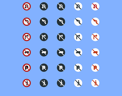 Traffic Signs - Prohibitory Signs (Colored Background) prohibitory signs road road signs roadtrip safety traffic traffic signs