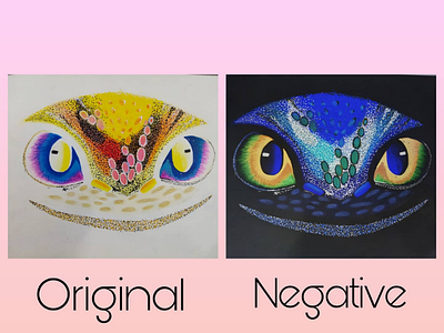 Negative art coloredpencils negativeart