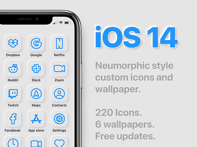 iOS 14 Custom Icons - Neumorphic
