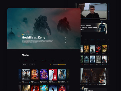 Concept Movie Website Design app design graphic design movie ui ux web