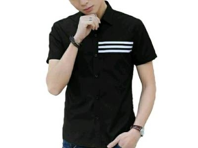 Mens Shirts: Upto 50% To 80% Off on Black Short Sleeve Men Shirt