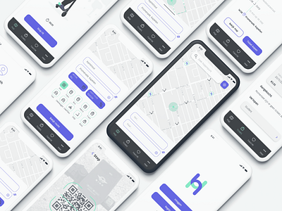 Hoppin app app design application public transport transport transportation ui ux