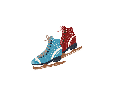 Skates applepencil branding design flat illustration procreate ui ux vector