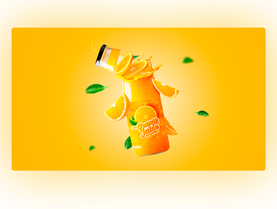 Juice - Advertising collage adobe photoshop advertising collage design juice orange photoshop
