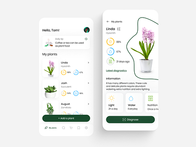 My plants App - Mobile App iOS