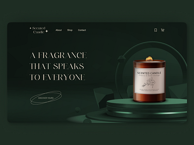 Candles Store - Website concept candle candles design e commerce figma first page homepage shop store ui