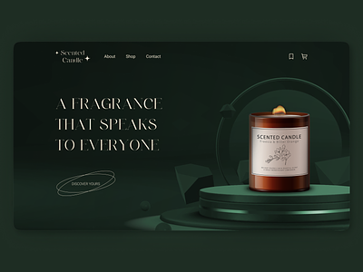 Candles Store - Website concept