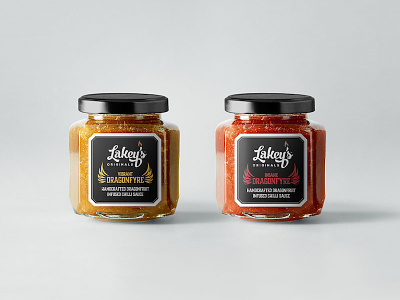 Lakey's Originals Branding & Package Design branding chilli sauce flame hot sauce logo logo design print design