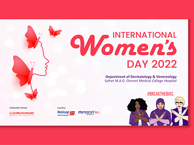 International Women's Day 2022 adobe illustrator banner design designer graphic design illustration illustrator photoshop vector