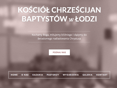 Its live! church css3 header html5 jquery lodz minimal mp3 new poland simple website łódź