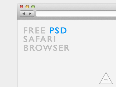Free PSD - Safari Browser browser free freebie keyners nice psd real safari simple