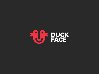 Duck face - logo logo logotype identification keyners simple minimal design