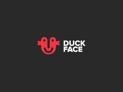 Duck face - logo design identification keyners logo logotype minimal simple