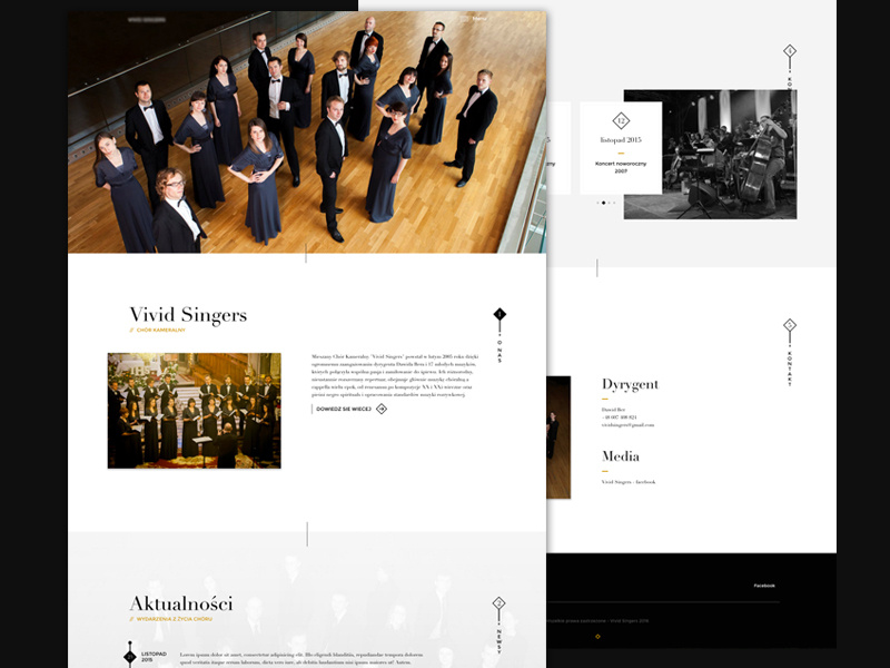 Choir website onepage showcase choir keyners elegant sidebar website minimal html parallax simple