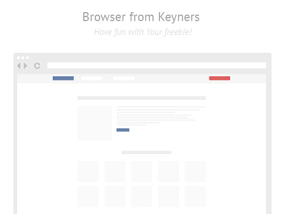 Browser freebie from keyners browser downlaod free freebie keyners minimal psd simple