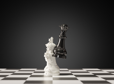 Chess Is Life 3d 3d art blender blender 3d chess chess piece design