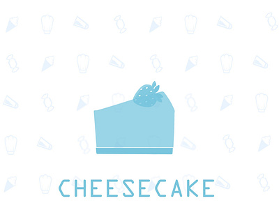 cheesecake branding design icon