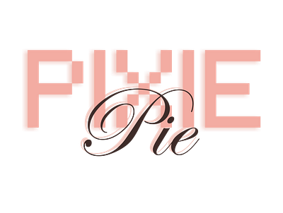Pixie Pie app branding design icon logo pie pink