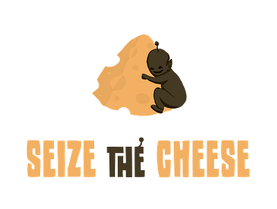 Seize the Cheese branding character cheese design icon logo tshirtdesign