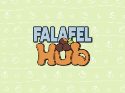 Falafel Hub branding design graphic design icon illustration logo