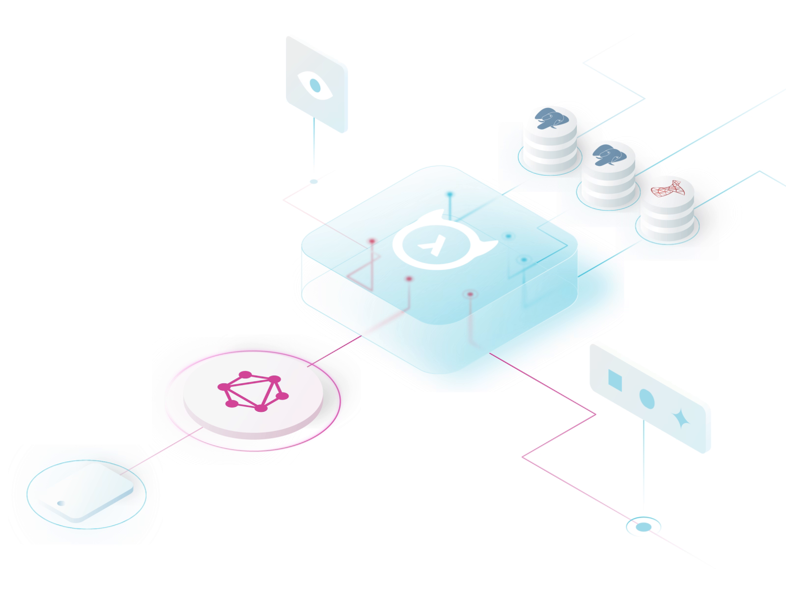 Cross database joins motion graphics by Hasura on Dribbble