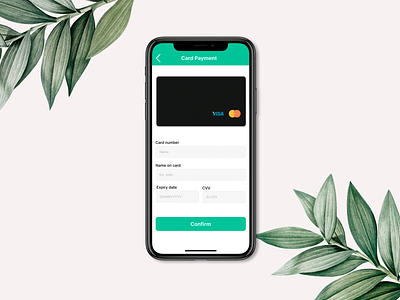 Credit Card Checkout - Daily UI 002 app mobile ui