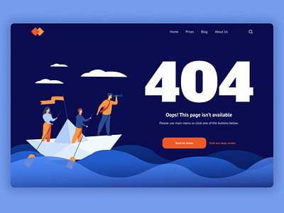 Page 404 | Daily UI 08 landing page not found page 404 ui web design