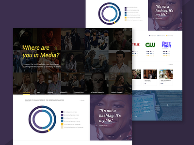 Where Are You in Media? data visualization ui ux web design