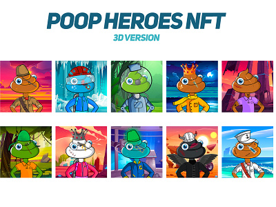 Poop Heroes NFT 3D