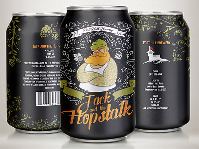 Beer Can Design beer black can design hipster mockup packaging