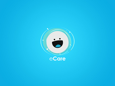 eCARE Logo Design care logo smiley